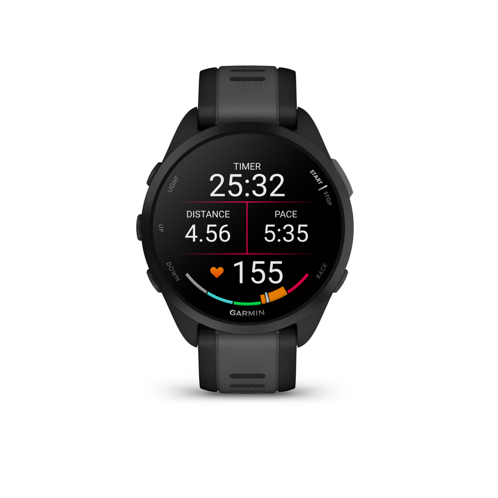 Garmin Forerunner 165 Running Smartwatch AMOLED Display Training Black / Slate