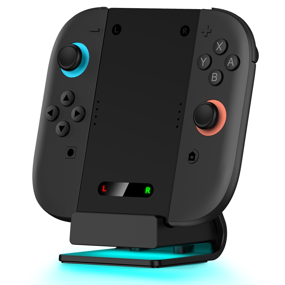 Switch 2 Charging Grip Stand Compatible with Joycon 2 Controller Charger LED