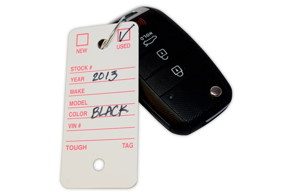 Poly Key Tags | Tough Poly Rigidene Style | 500 Tags, Permanent Markers, Rings