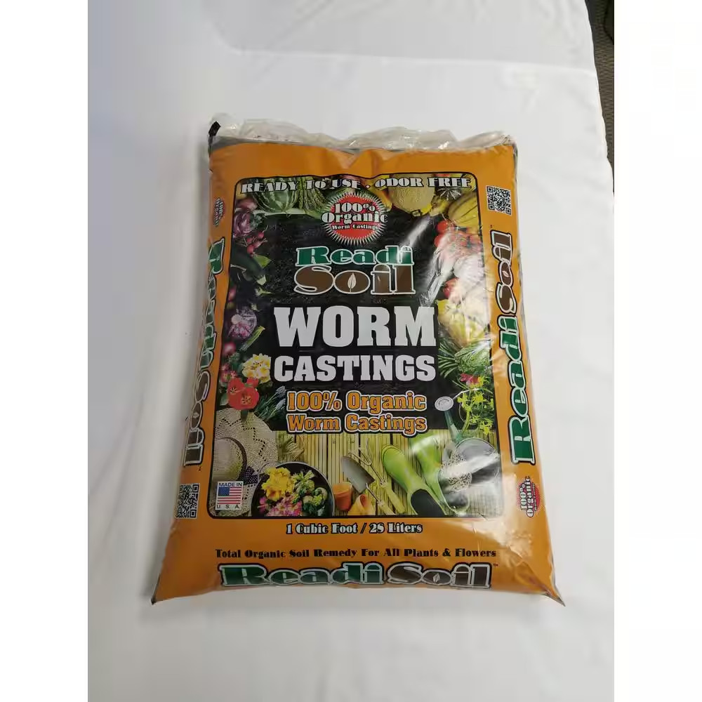 1 Cu. Ft. / 22 Lb. 100% Organic Worm Castings Soil