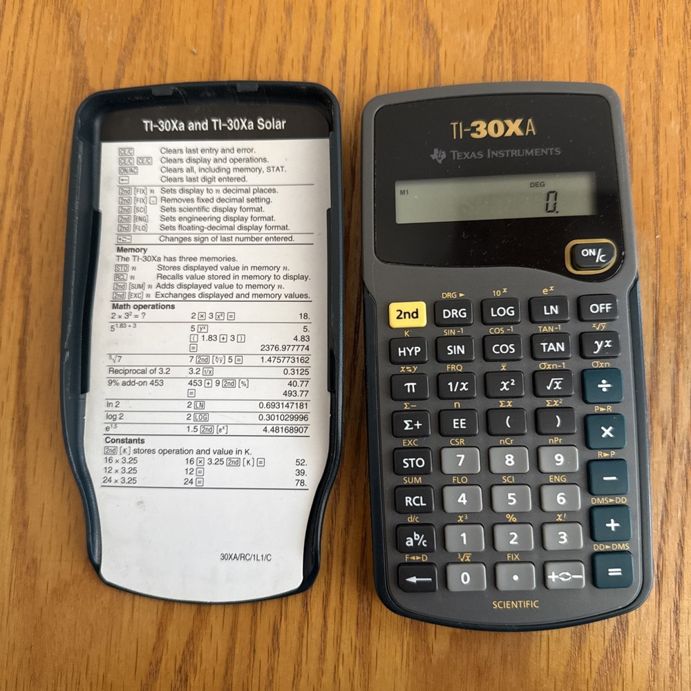 Texas Instruments TI-30XA calculator