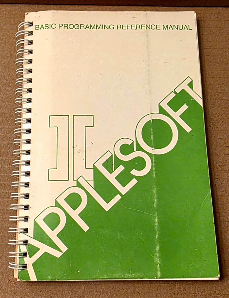 1981 Apple Computers Applesoft II Basic Programming Reference Manual