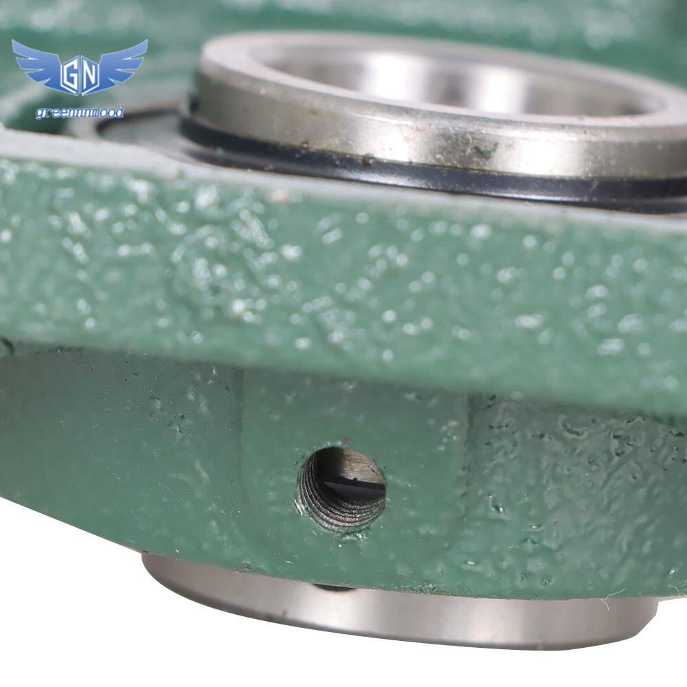 2 Piece UCF205-16 Solid Base Pillow Block Flange Mounted Bearing 1" Bore 4 Bolt