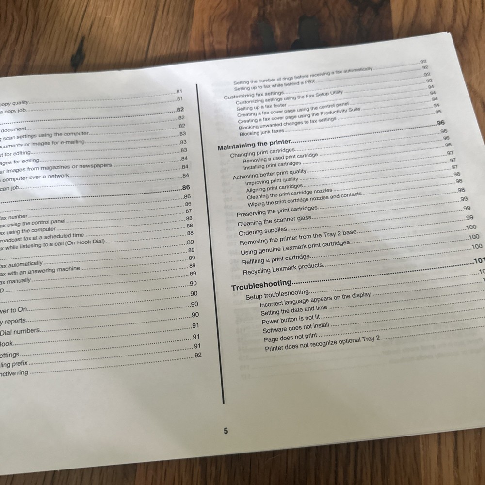 Lexmark 9300 Series User Guide