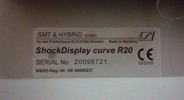 Moni Log Shock Display Curve R20 Transportation Vibration Logger