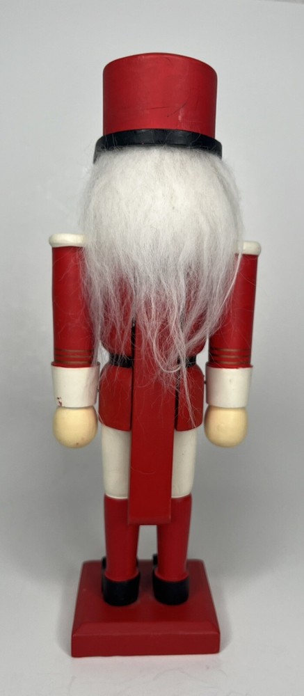 Soldier Nutcracker Wooden Stand Base Decorative 10” Tall