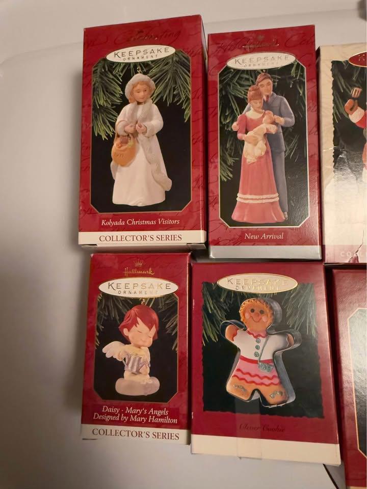 12 Vintage Hallmark Keepsake Ornaments