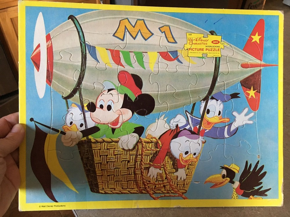 Vintage Mickey & Friends Picture Puzzle EUC!