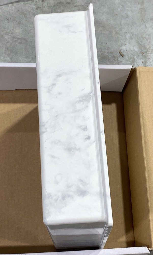 Samuel Mueller - 15" x 15" Monterey Solid Surface CMMA Storage Pod - Carrara