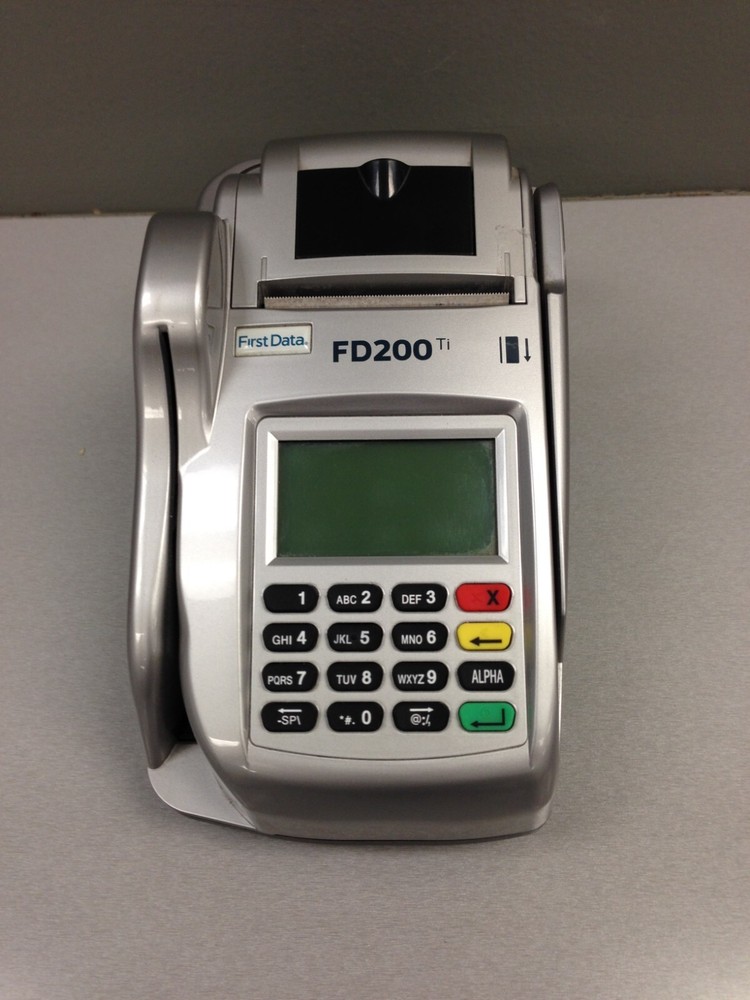 First Data FD200 WiFi Terminal & Check Reader NO POWER ADAPTER