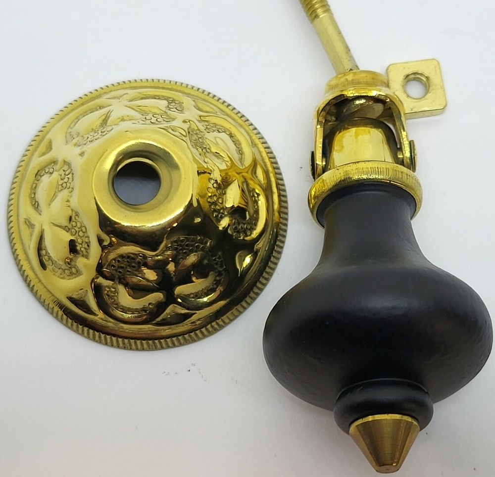 FIXED East Lake Single Post Pendant Pull Victorian STUB SHORT teardrop brass new