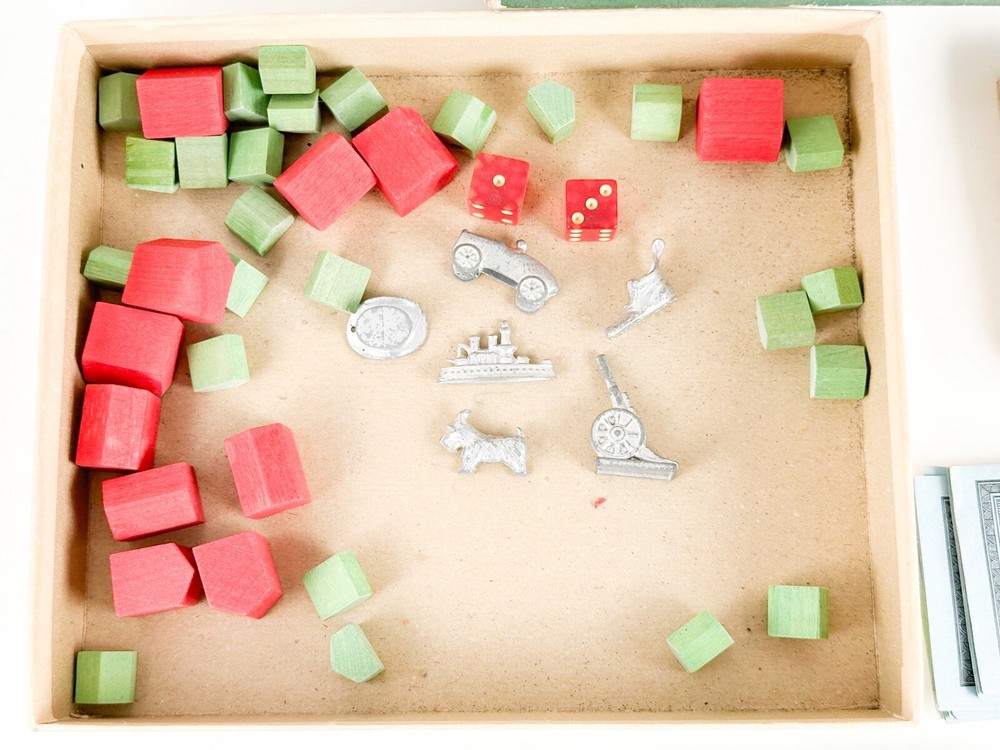 1952 VINTAGE MONOPOLY POPULAR EDITION GAME NO BOARD