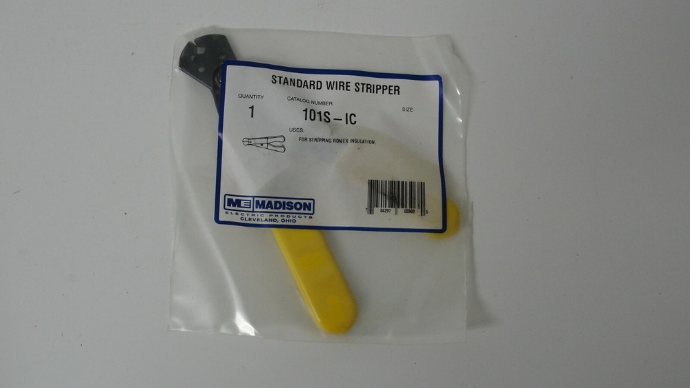 ME Madison 101S-IC standard wire stripper for stripping romex insulation new