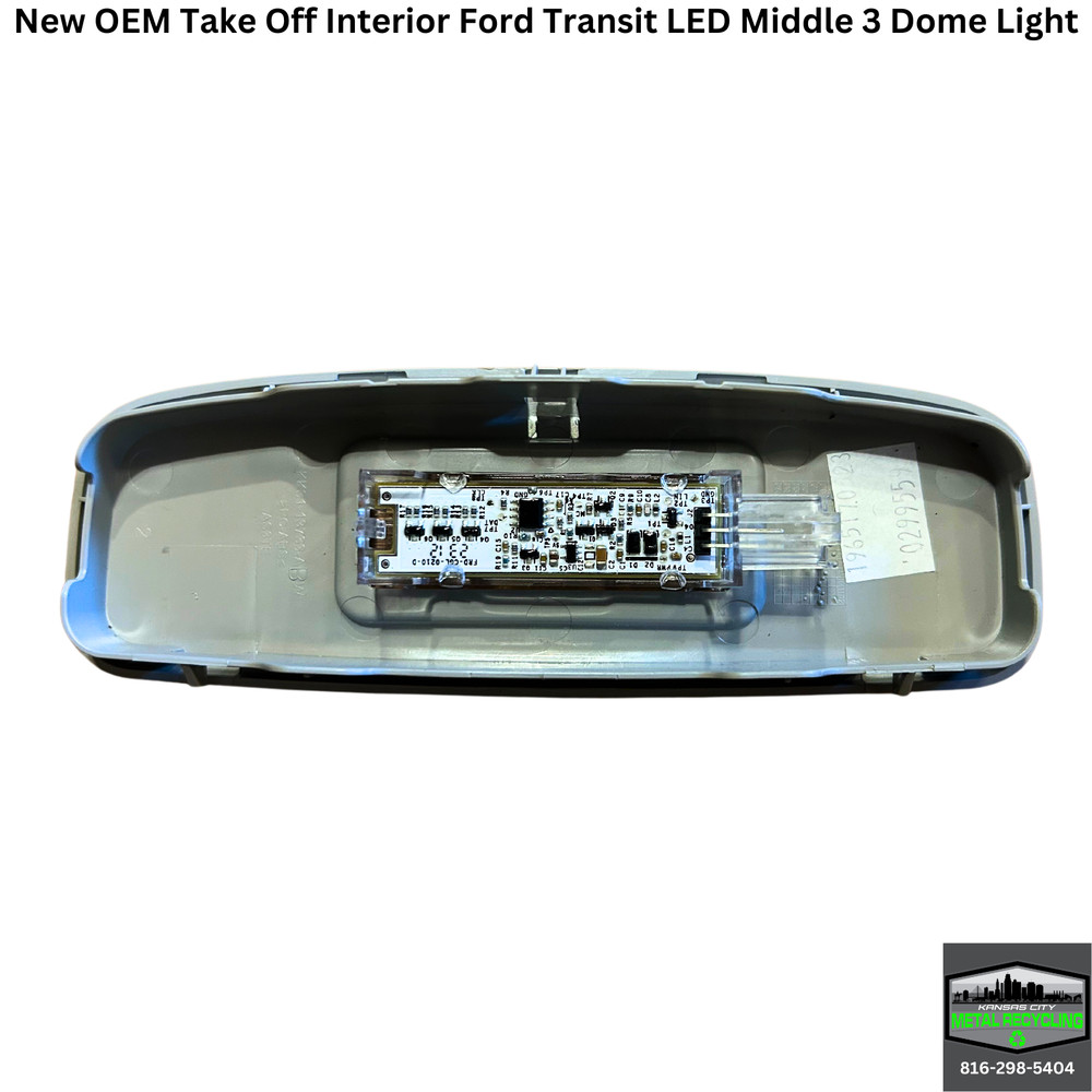 New Take Out Ford Transit OEM LED Rear Interior Dome Lights (Gray) Complete Set!