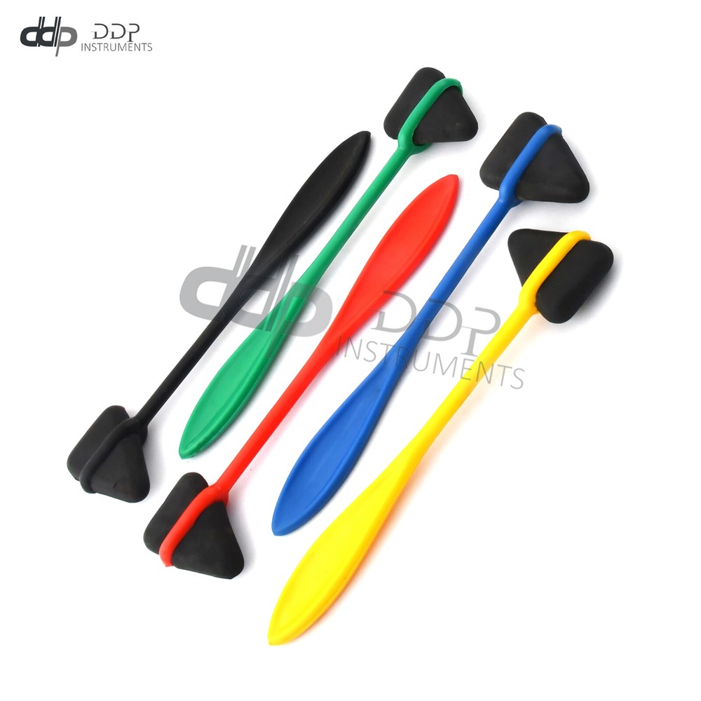 5 Assorted Colors Taylor Percussion Hammer with PVC Black Head & Plastic Handle