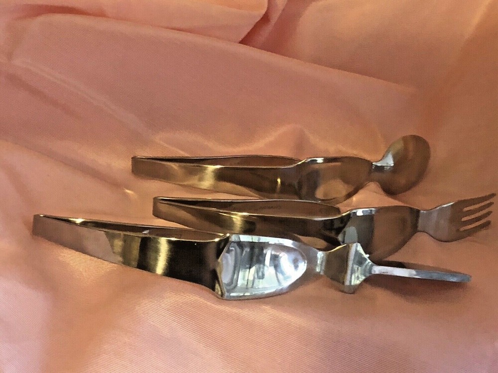 Curvware Knife Fork Spoon Silverware 18/10 Stainless Italy