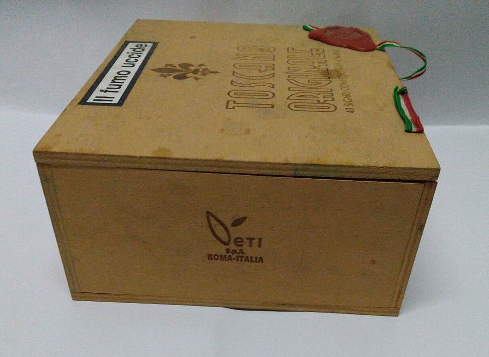 ORIGINAL TUSCAN CIGAR EMPTY WOODEN BOX