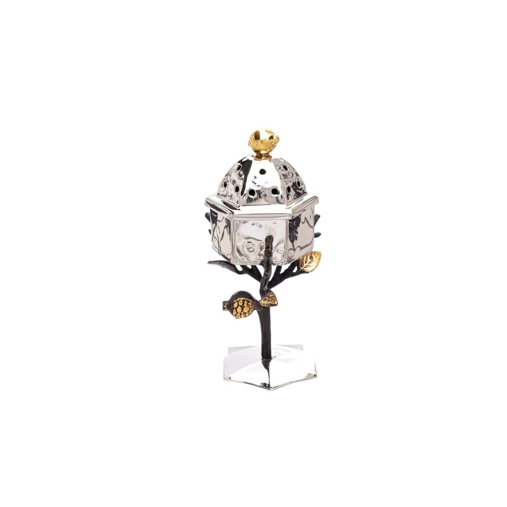 Havdallah Set - Stainless Steel - Pomegranates