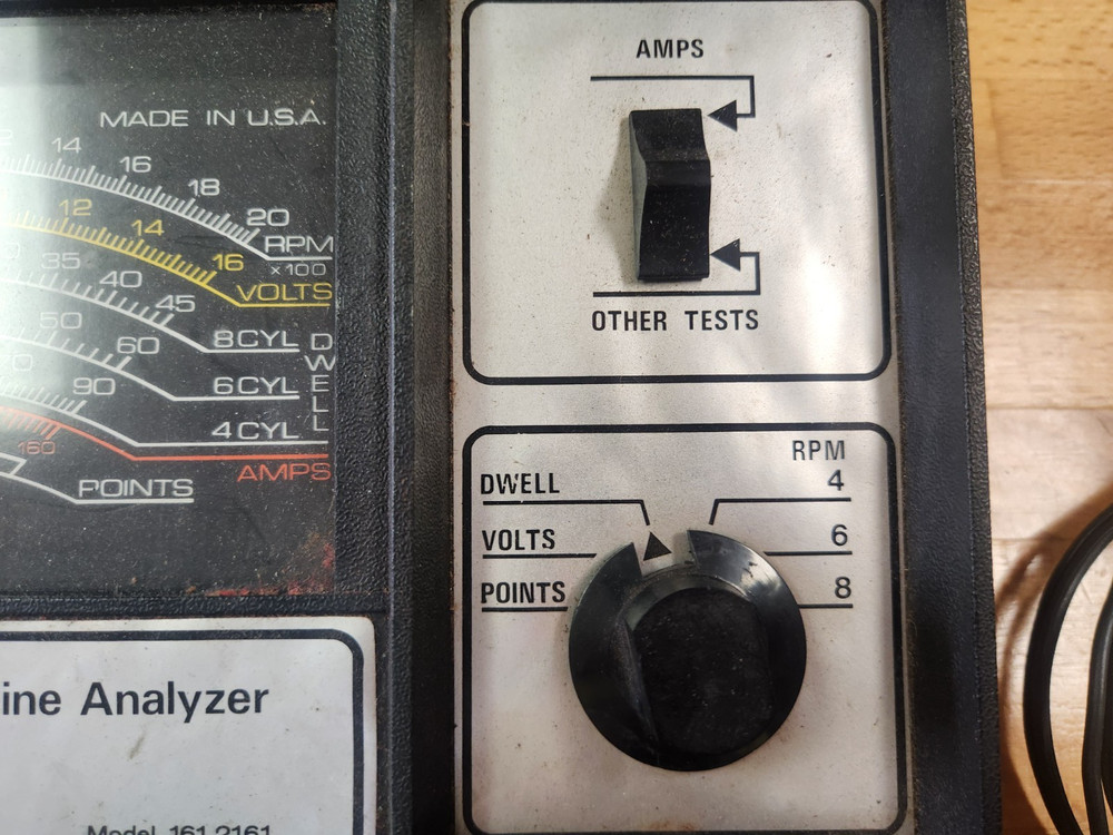 1970's Sears Engine Analyzer Model 161.2161