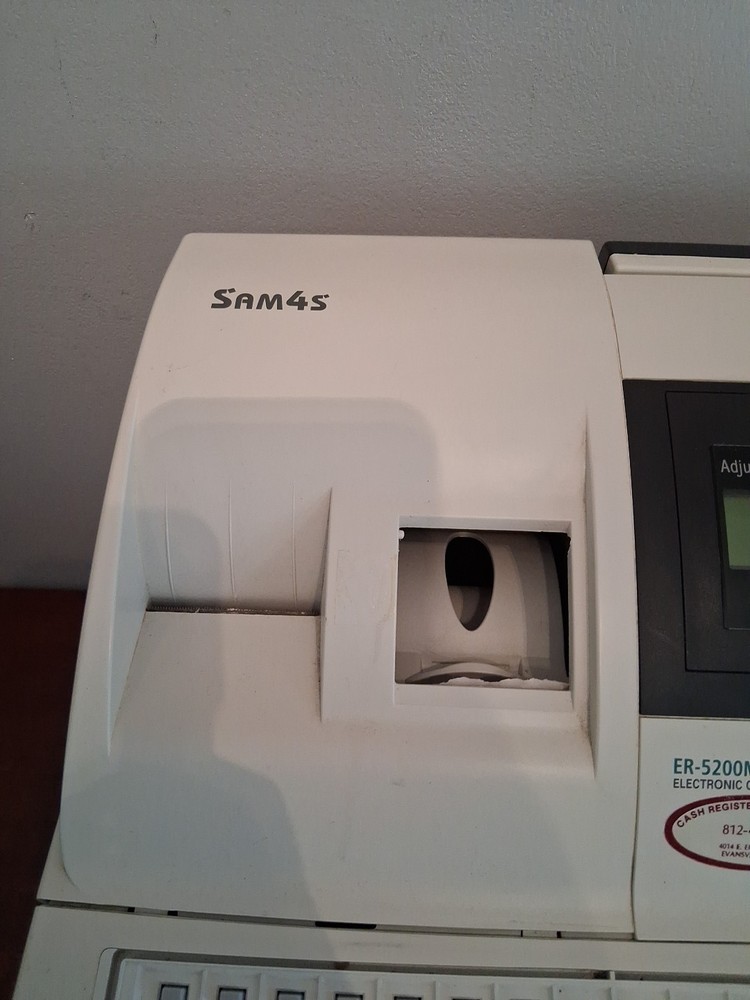 Sam4S ER-5200M Stuck In Sequence Error No Key Pad Missing Spool For Parts/Repair