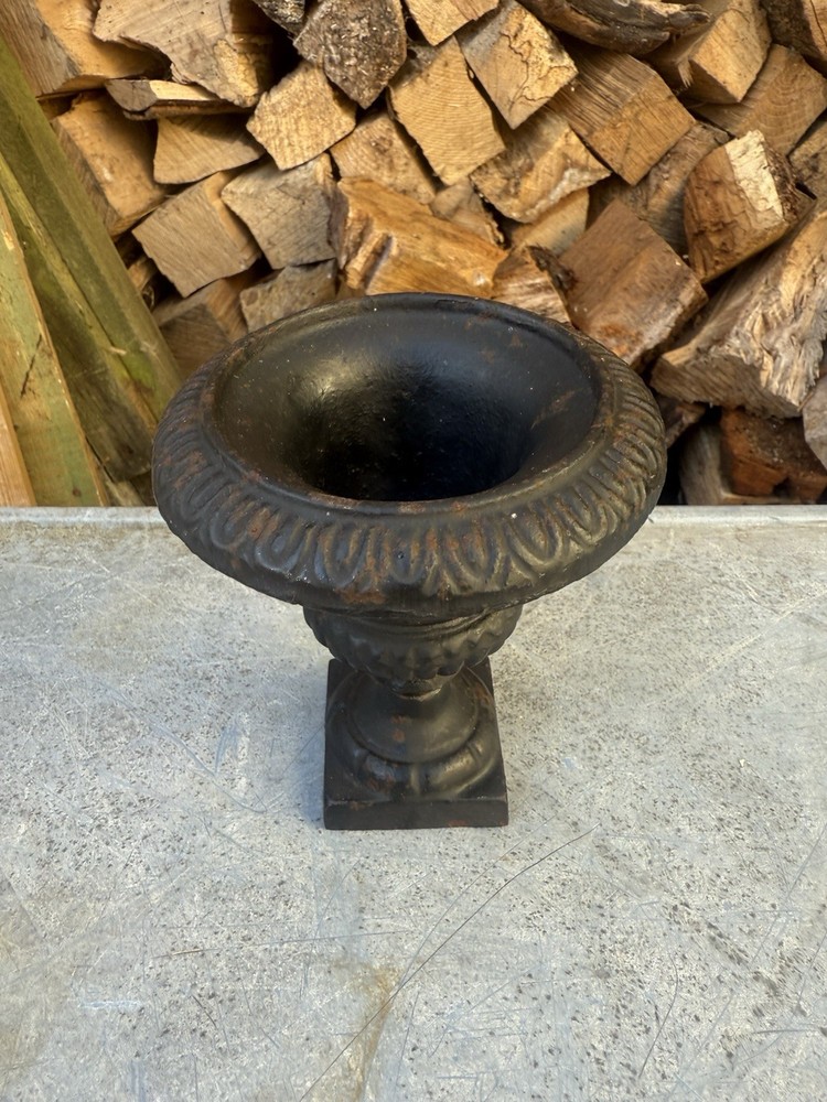 Vintage Cast Iron Urn Planter