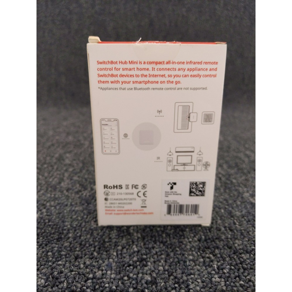 SwitchBot Hub Mini Wi-Fi Home Appliances Smart Remote Control - White