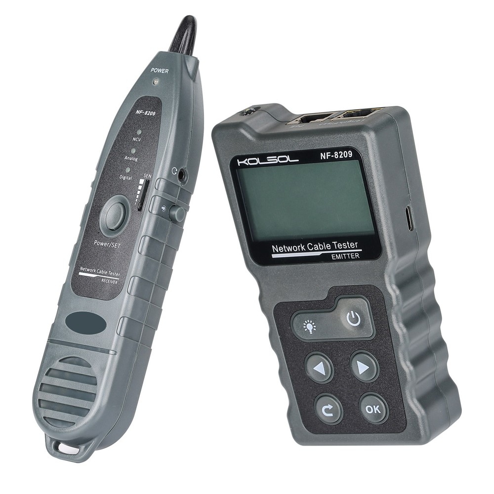 TDR Network LCD Cable Tester Cat5 Cat6 Lan Test Network POE Wire Checker