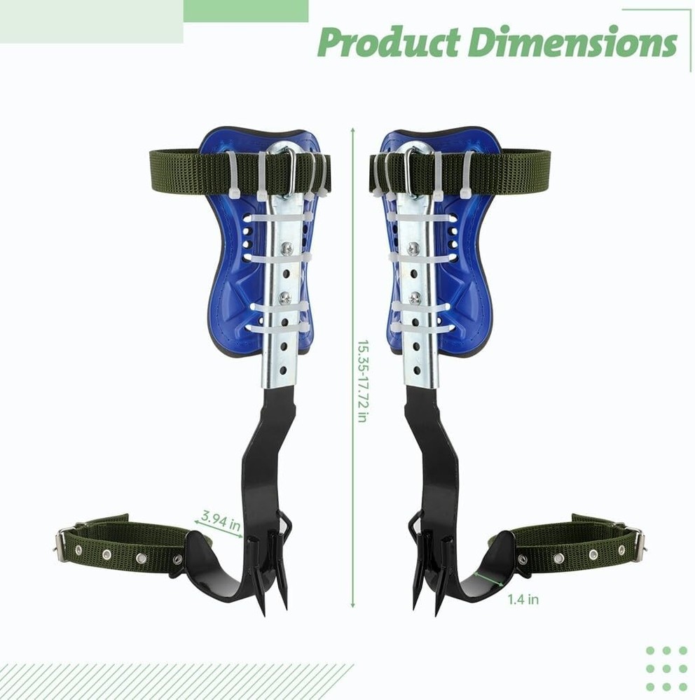 Tree Climbing Spikes Set, Adjustable Tree Climbing Spikes, Portable Tree Climbin