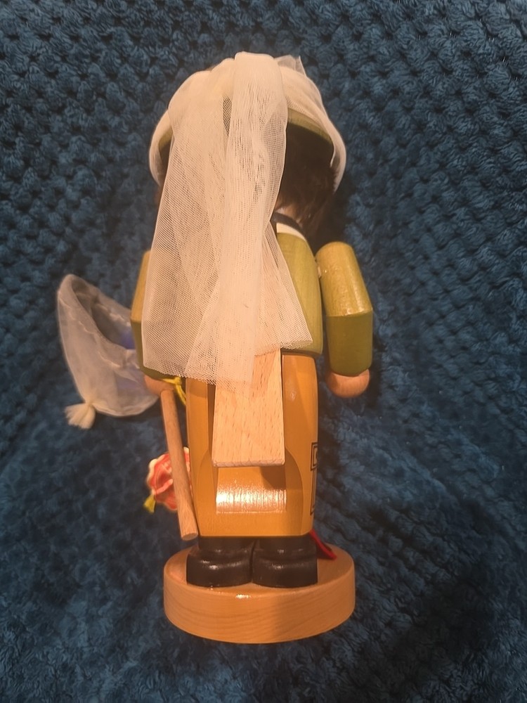 Vintage Steinbach Nutcracker Bug Collector W/Bug Net, Specimens & Ladybug