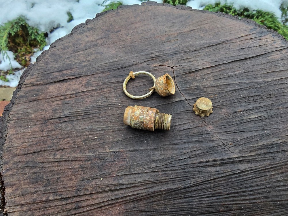 WW2 Accessories from the German bunker relic.