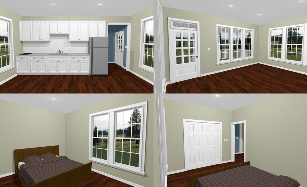 18x30 Tiny House -- 540 sq ft -- PDF Floor Plan - Model 5B