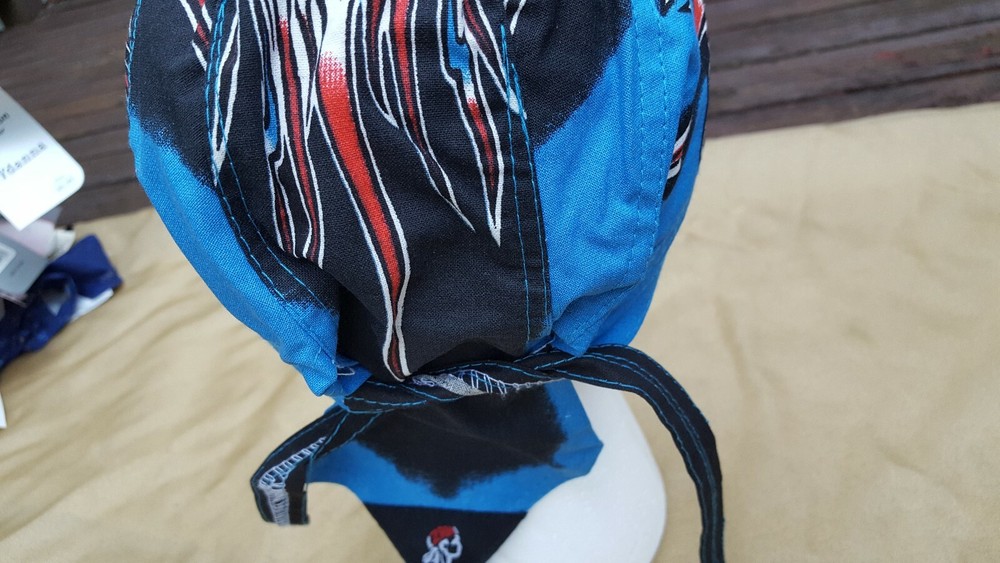 BIKER Motorcycle HEAD WRAPS SKULL CAP DOO RAG 6 pc RANDOM Assorted Patterns NOS