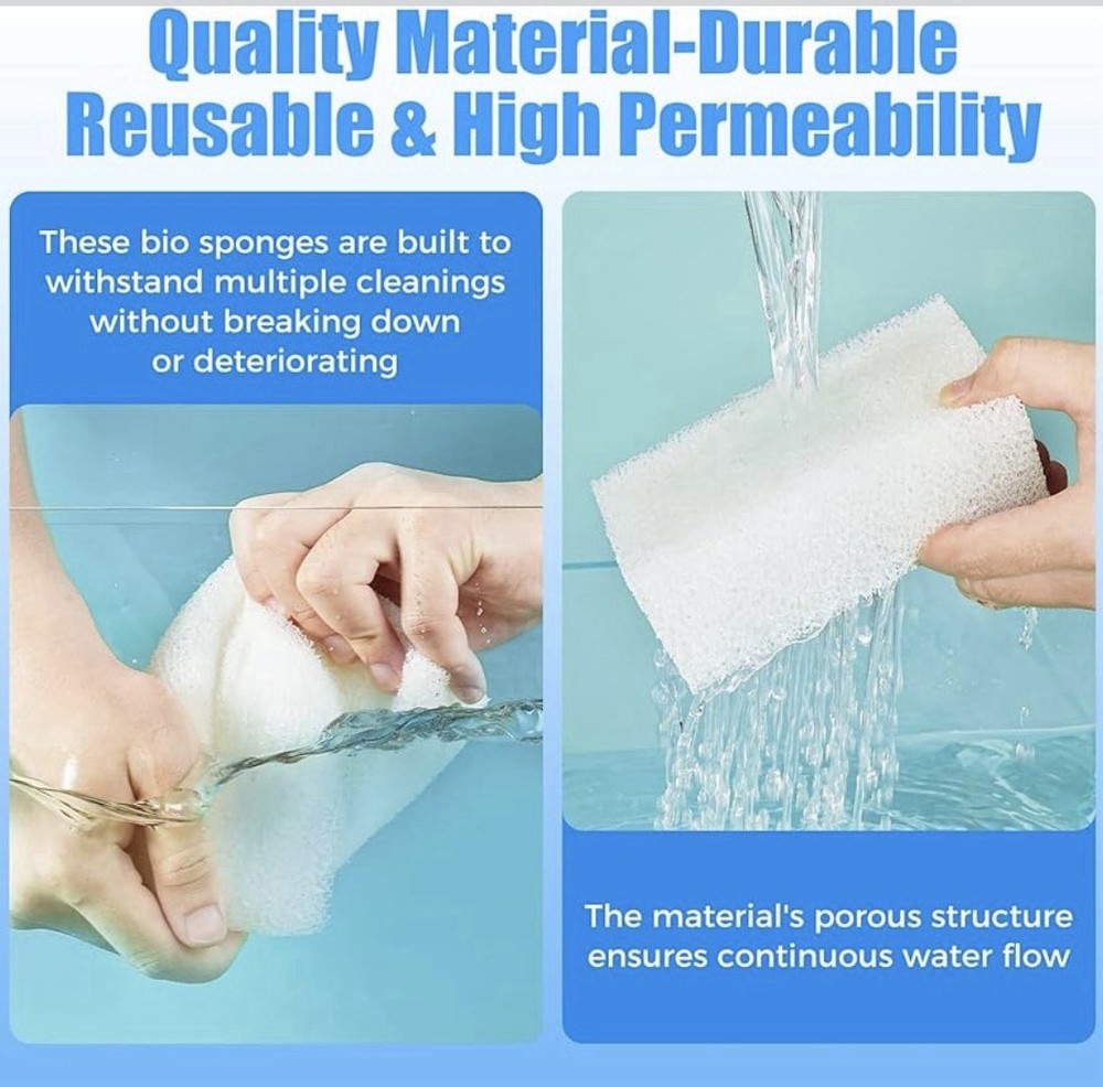 AQUANEAT 6-Pack Replacement Filter Sponge Pads, Foam Insert For AquaClear 70