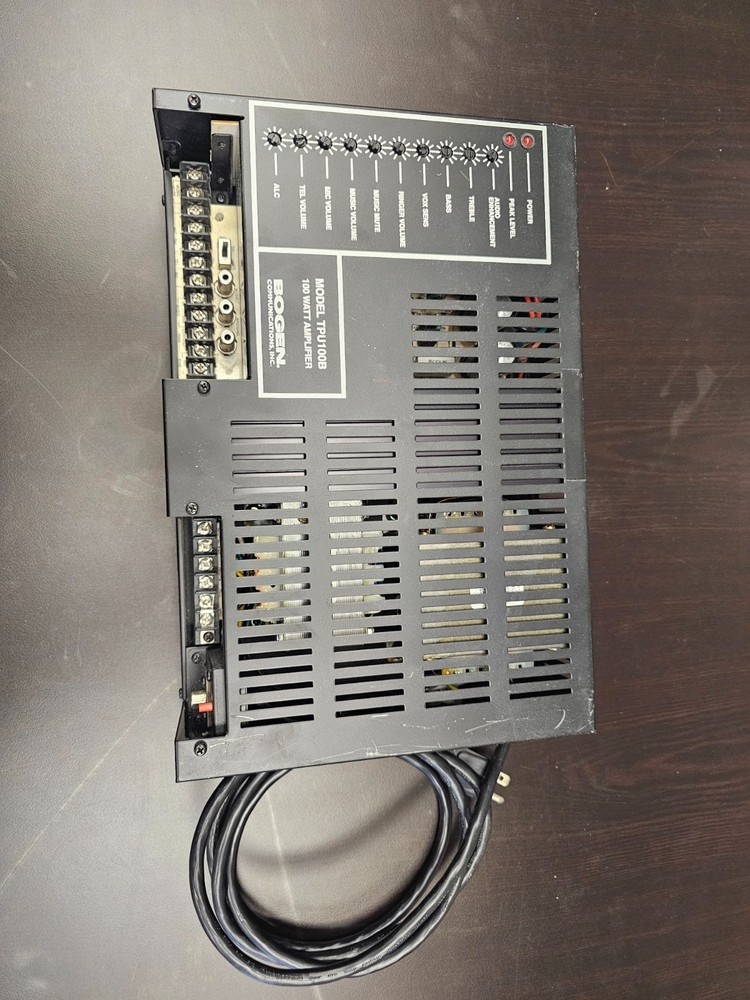 Bogen TPU100B Telephone Paging Amplifier 100-Watt