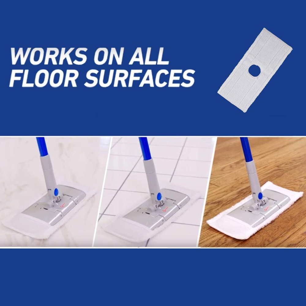 2052225 Pad Refill for Flat Spin Wringing Bucket Floor Cleaning System, Micro...