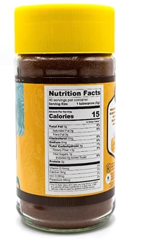 nuKAF By Gourmanity Instant Chicory Coffee Alternative, Brews Like Regular Co...