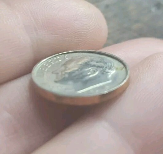 ERROR!!💰 RARE!!🔥 Roosevelt Dime Struck On Wrong Planchet!!