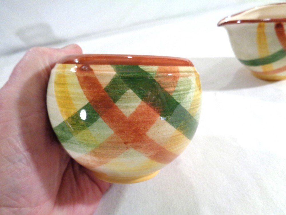 Vernonware Homespun Cream and Open Sugar EUC