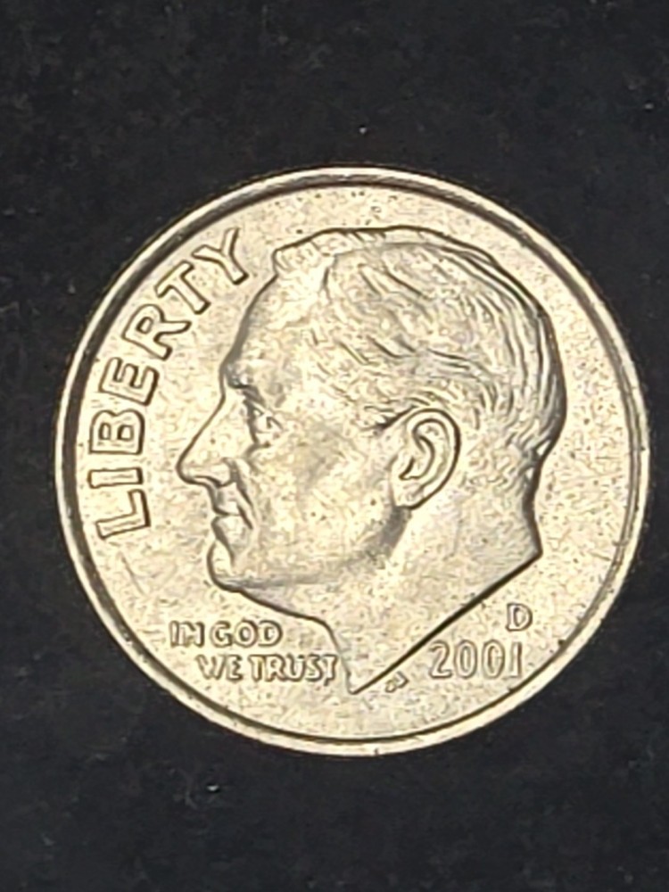 2001 D Roosevelt Dime Circulated