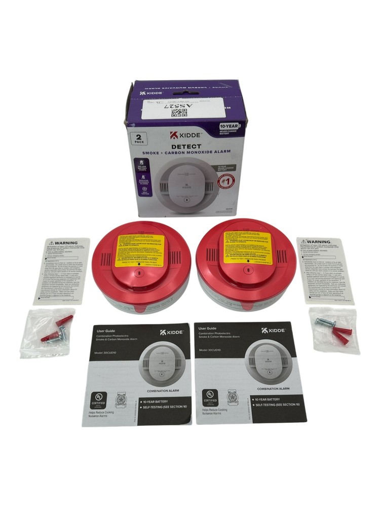 Kidde Smoke & Carbon Monoxide Detector 30CUD10 - 2 PACK