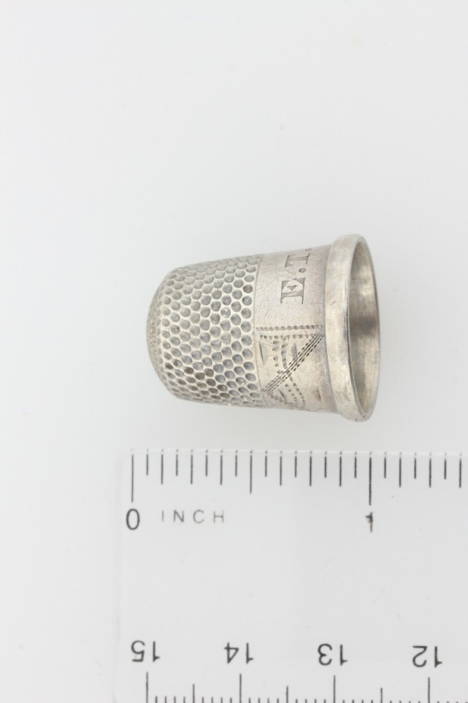 Vintage Sterling Silver 925 Carinated Design Sewing Thimble