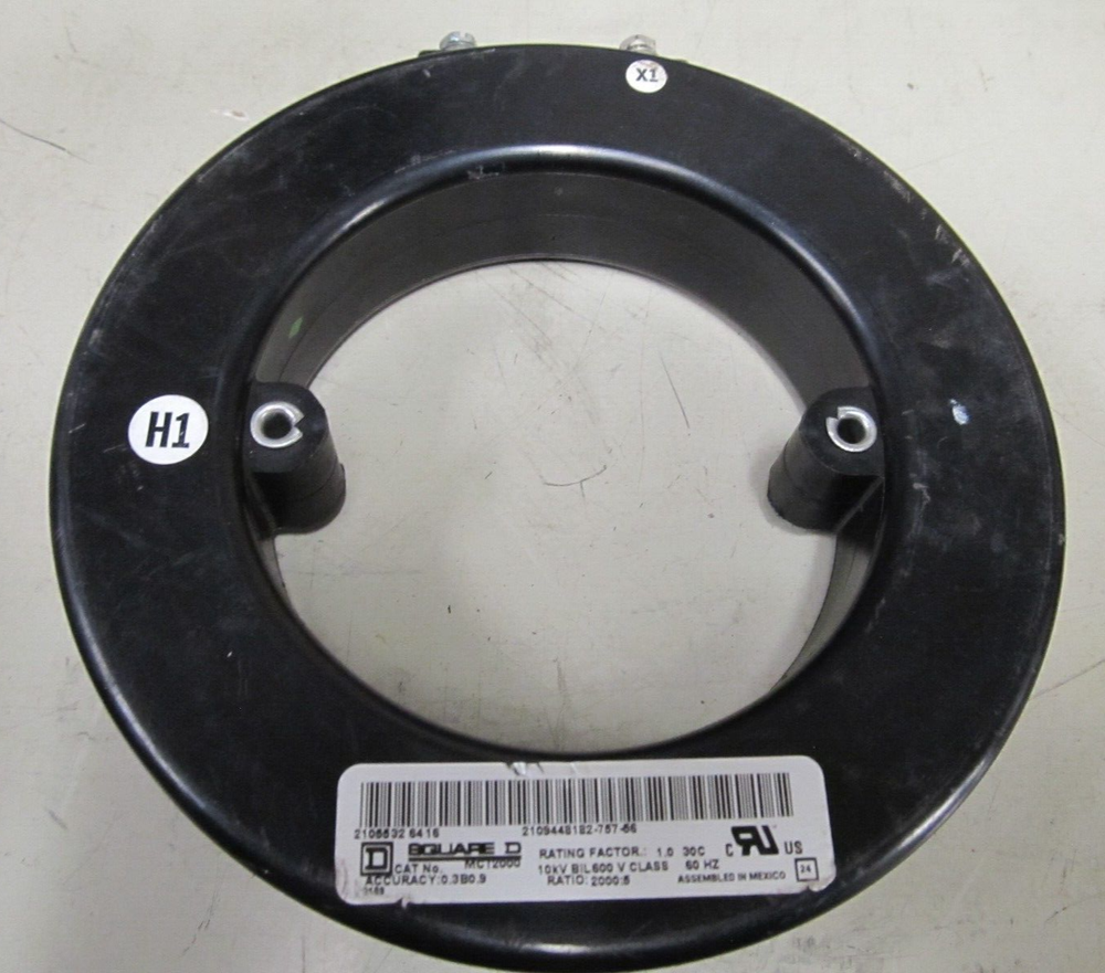 SQUARE D 2000:5 RATIO CURRENT TRANSFORMER, MCT2000