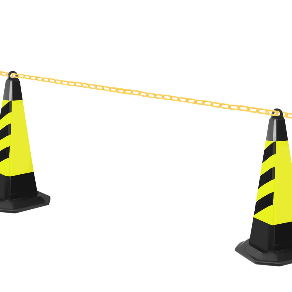 200ft Yellow Plastic Barrier Chain for Effective Crowd Control Management