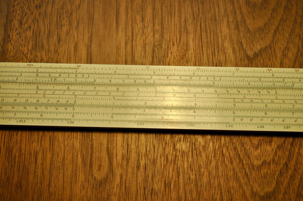 K&E 4080-3 LogLog Duplex Trig Slide Rule + Case