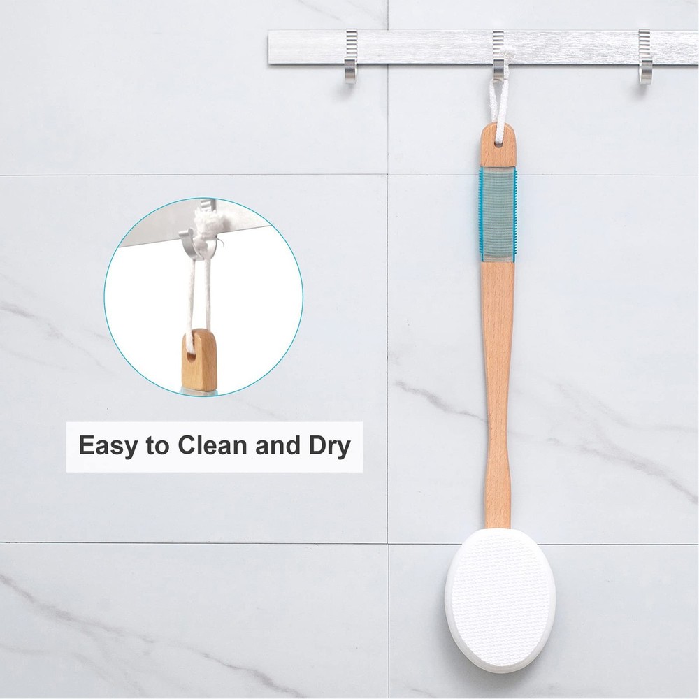 Wooden Handle Lotion Applicator For Smooth Body Coverage