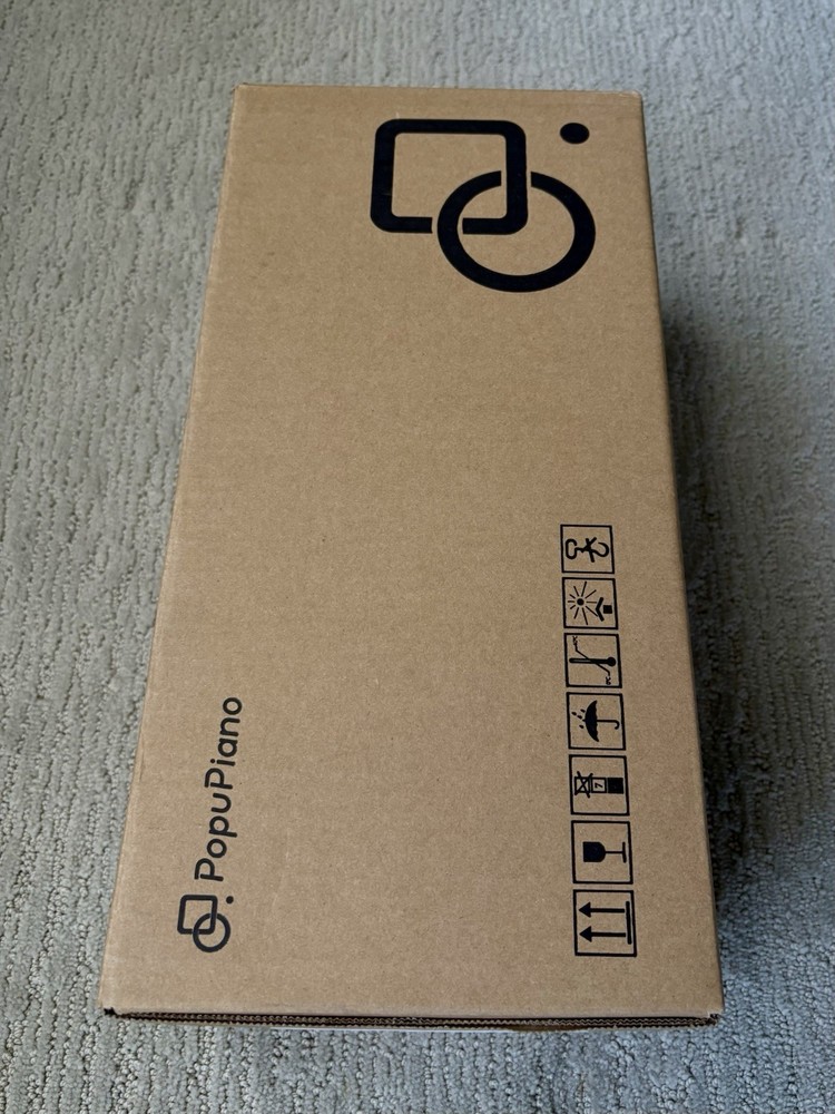 PopuPiano White Smart Piano Keyboard Full Set