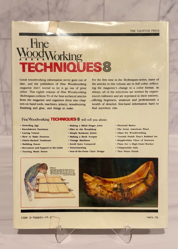 Fine Woodworking Techniques Book Taunton Press Joinery Tools Guide