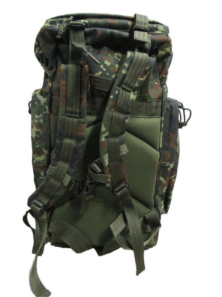 STURM Mil-Tec German Flecktarn Camo Pattern Combat Pack Rucksack with Straps