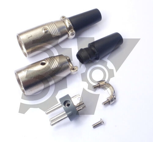 1PCS XLR Male 3-pin Plug MicrophPatch Connector NEW