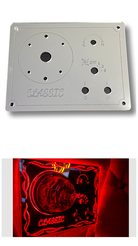  Classic Sleeper AC Control Panel Frame Style Blue Led Lights Color  